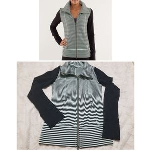 Lululemon Daily Yoga Jacket In Mint Green & black